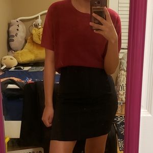 Mercer Street Studio Red Knit Sweater Top